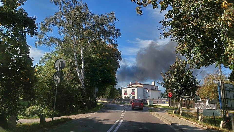 Pożar, Bytom Stolarzowice, ulica Suchogórska