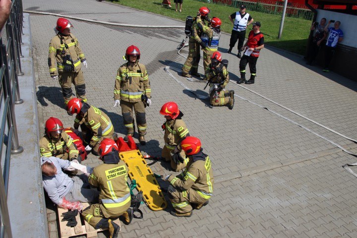 Ćwiczenia strażaków w CSRG 6
