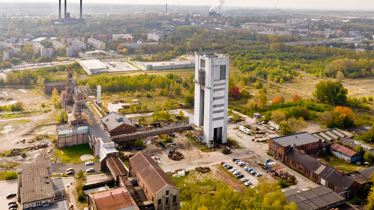 Bytom Teren kopalni Centrum