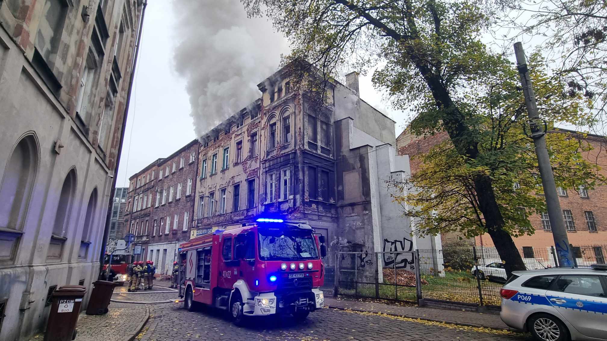 Pożar kamienicy, ul. Murarska, Bytom