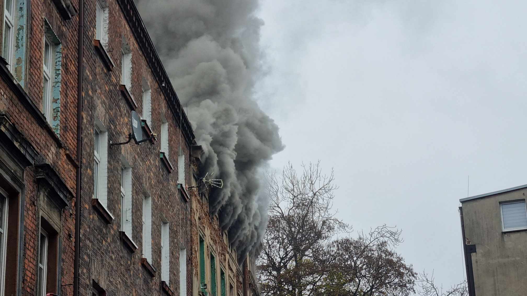 Pożar kamienicy, ul. Murarska, Bytom