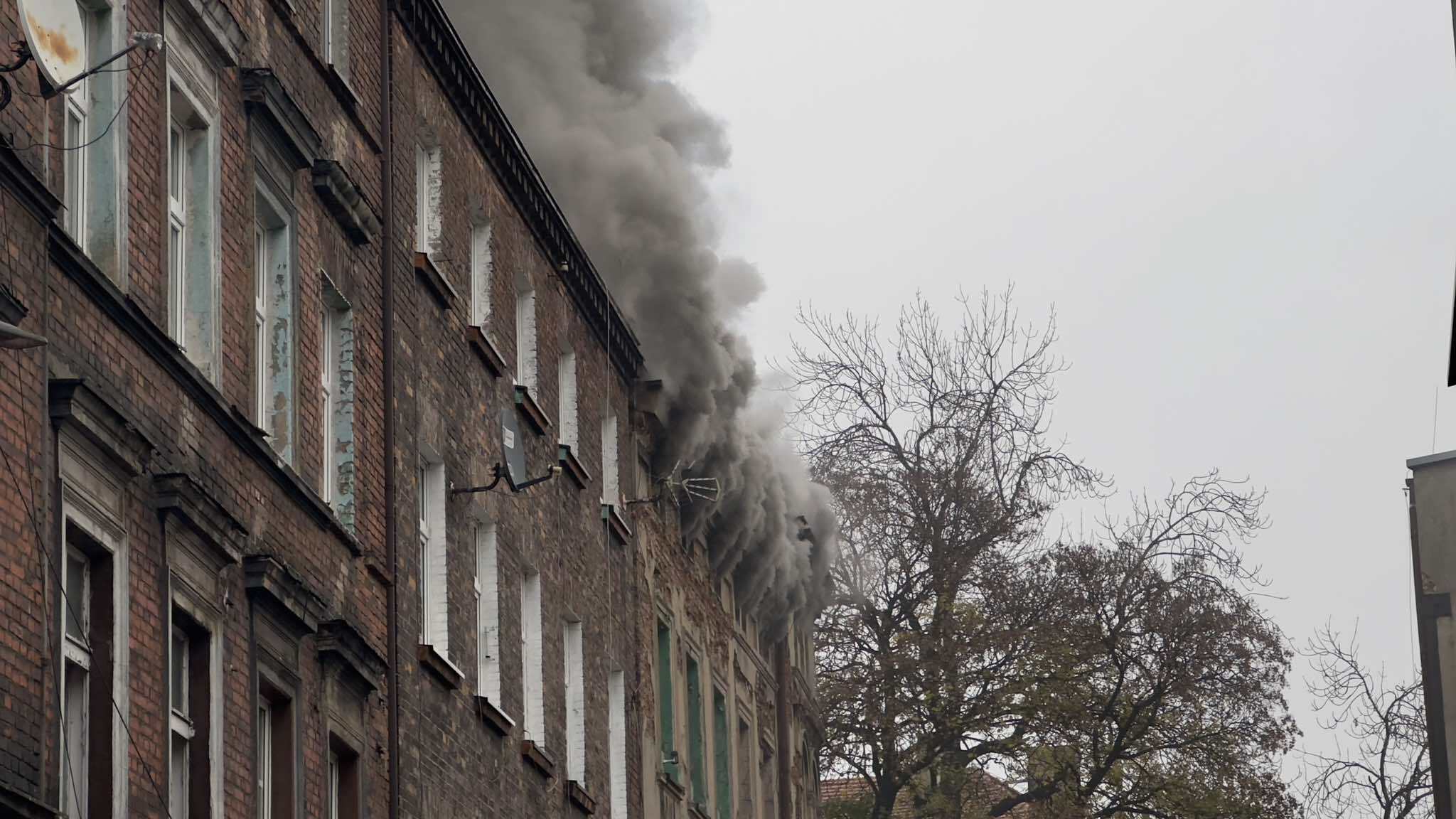 Pożar kamienicy, ul. Murarska, Bytom