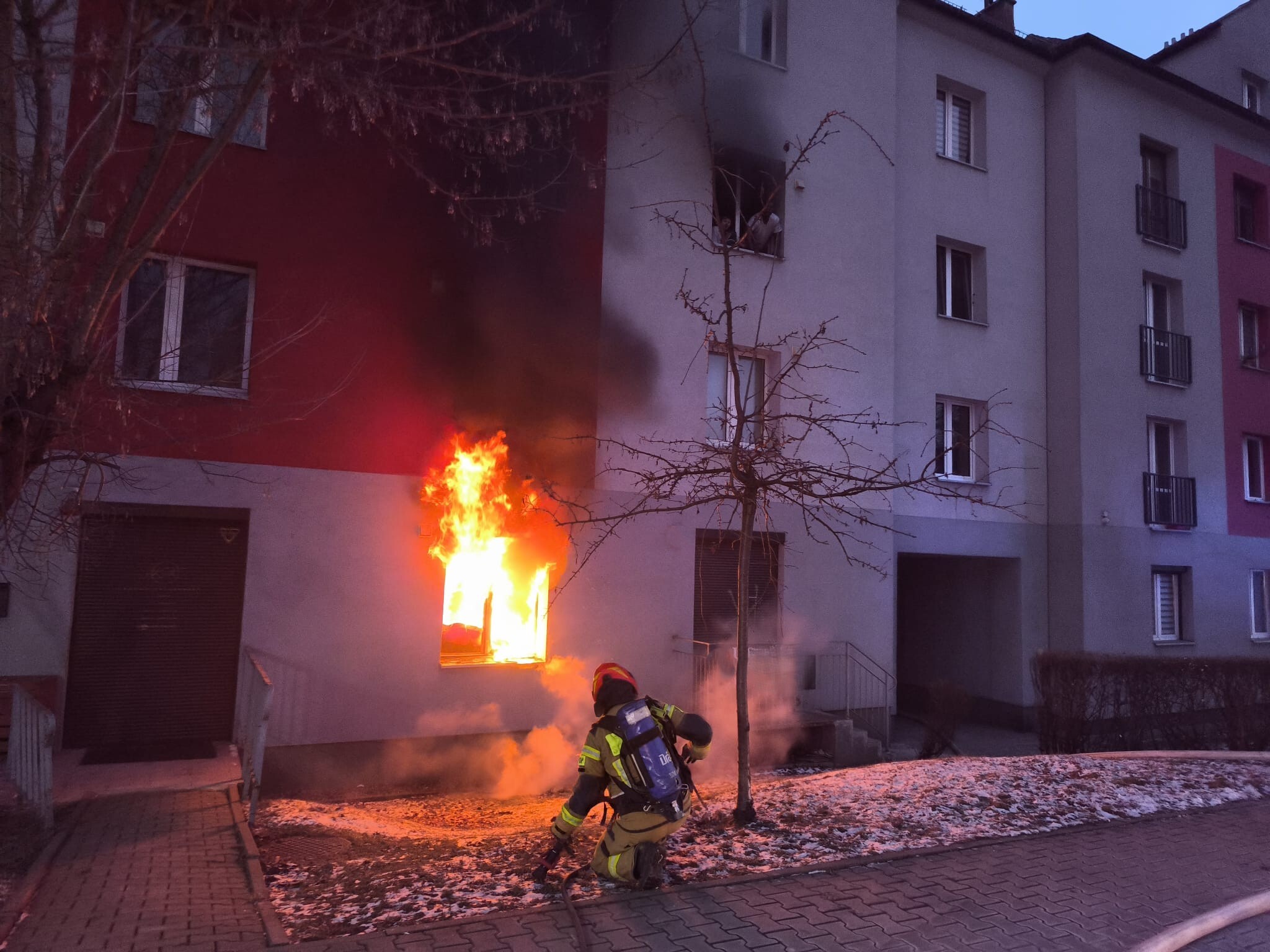 Pożar w Bytomiu przy ul. Głowackiego