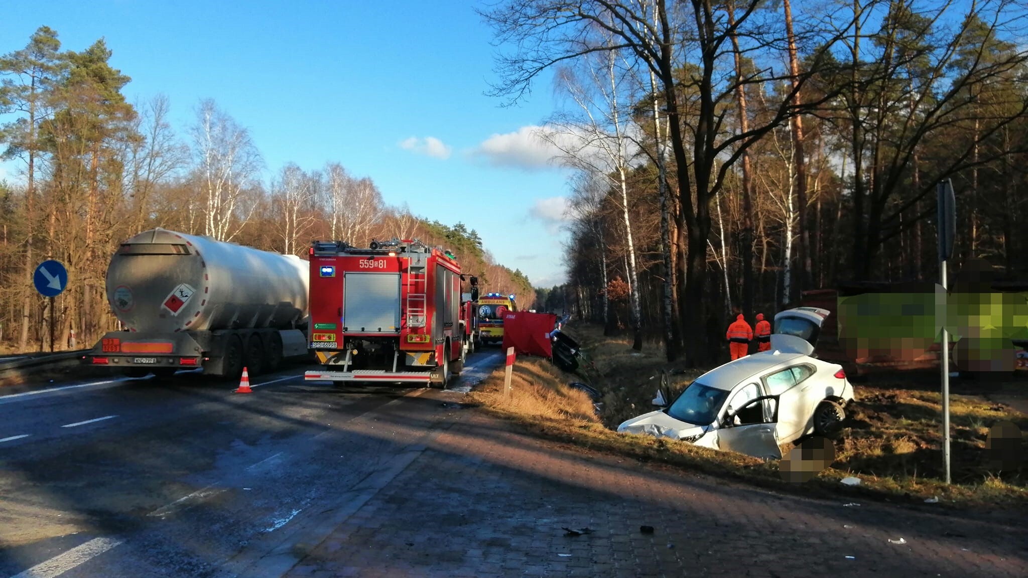 Wypadek DK1 Kobiór